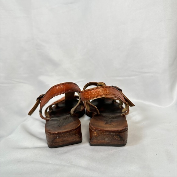 Yves Saint Laurent Leather Slingback Woven Vintage Sandals EU 37 US 6.5 - Picture 5 of 16